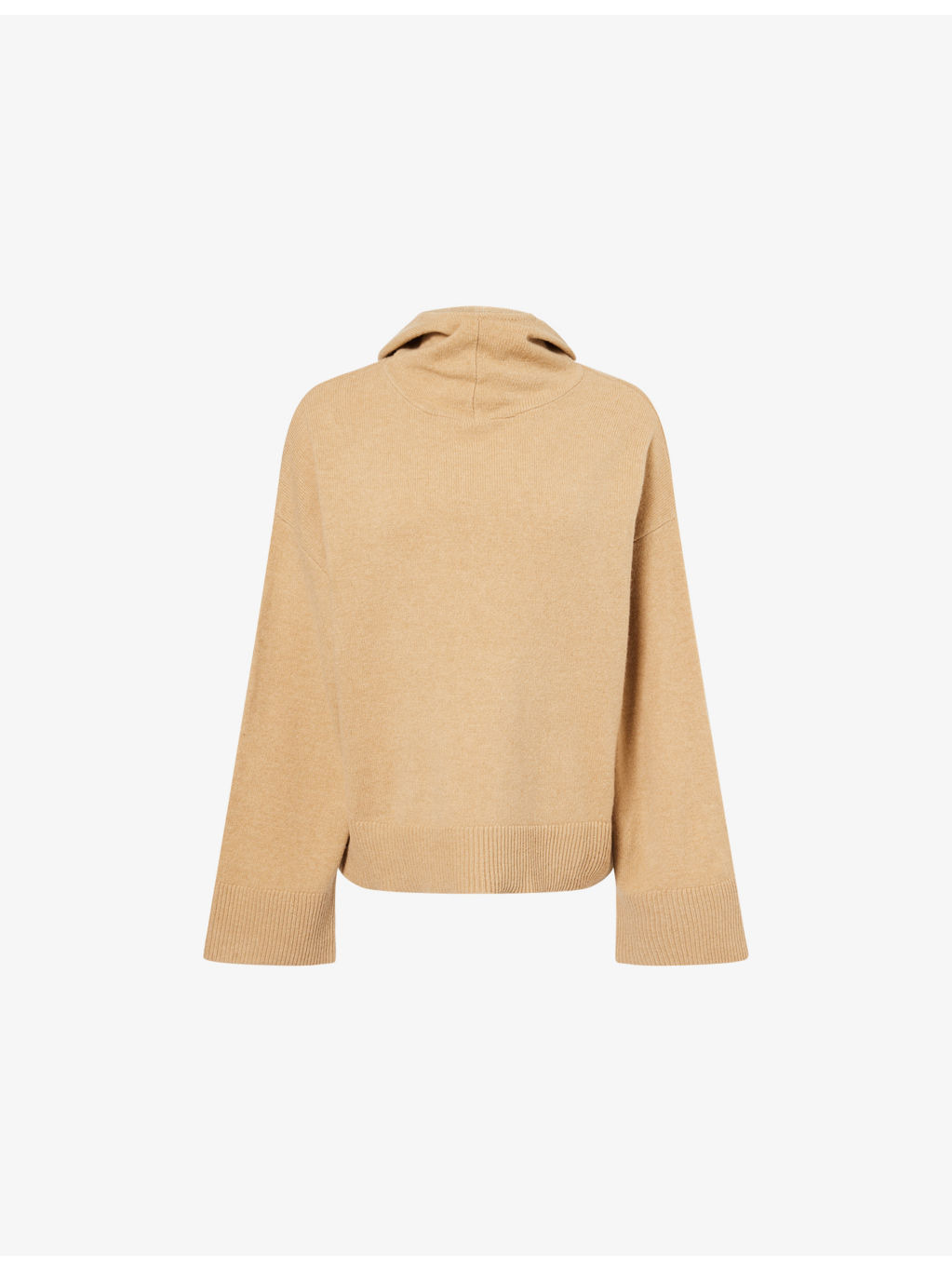 Evette Logo-Patch Wool Hoodie - 1