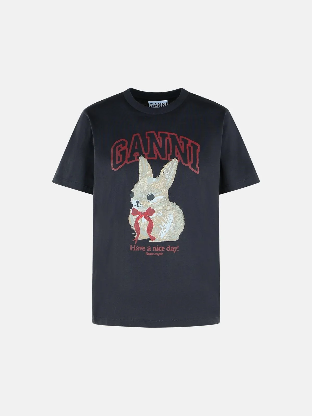 GRAY COTTON T-SHIRT - 1