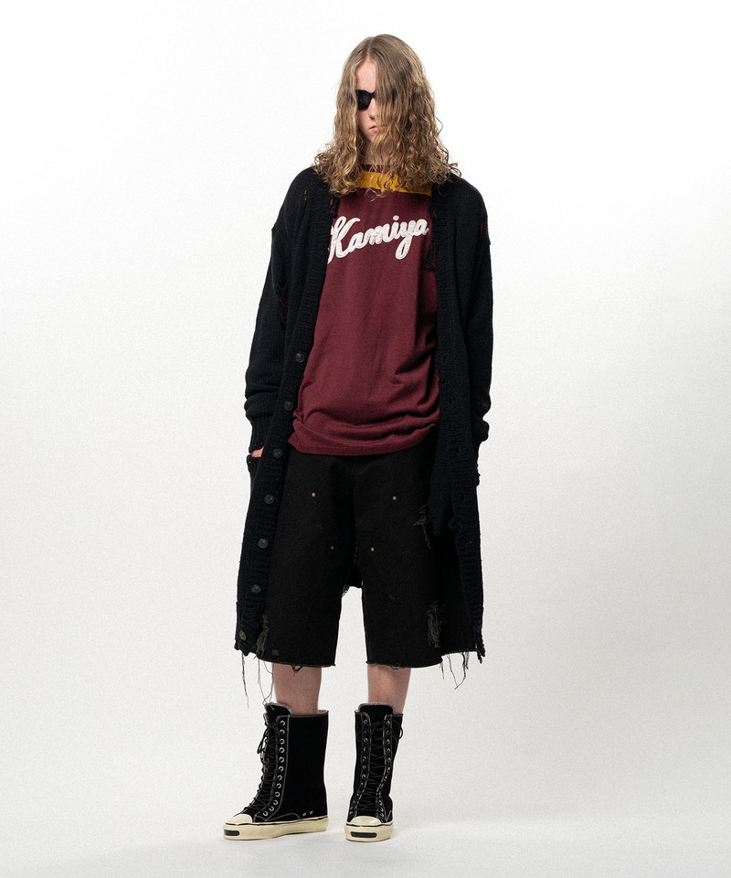 Damaged Low Gauge Long Cardigan 5