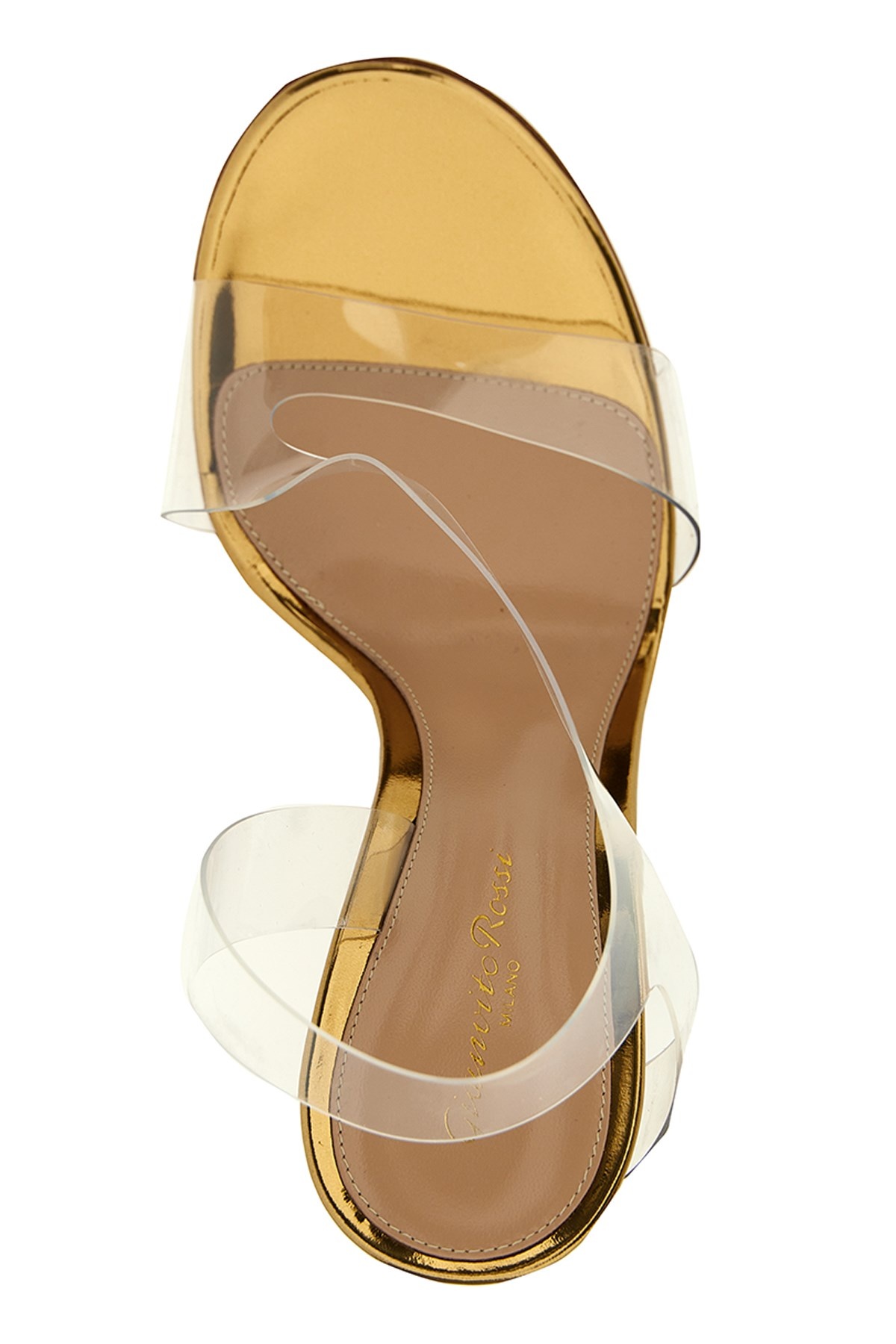 Laminated leather pvc sandals - 3