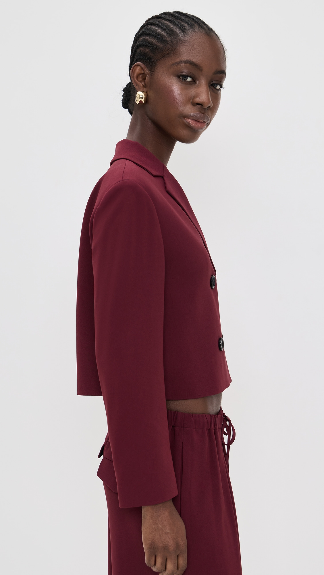Crop Double-Breasted Jacket - 3