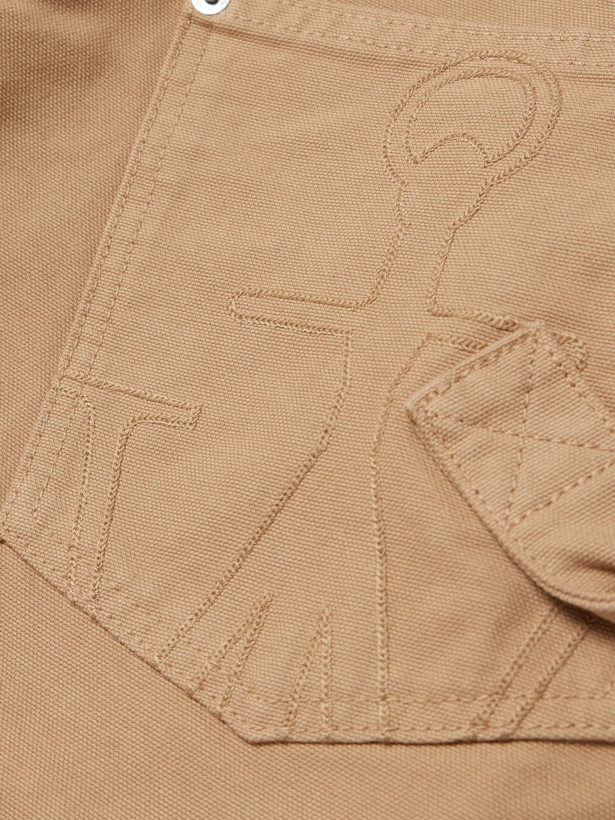 Twisted Asymmetric Embroidered Cotton-canvas Pants - 5