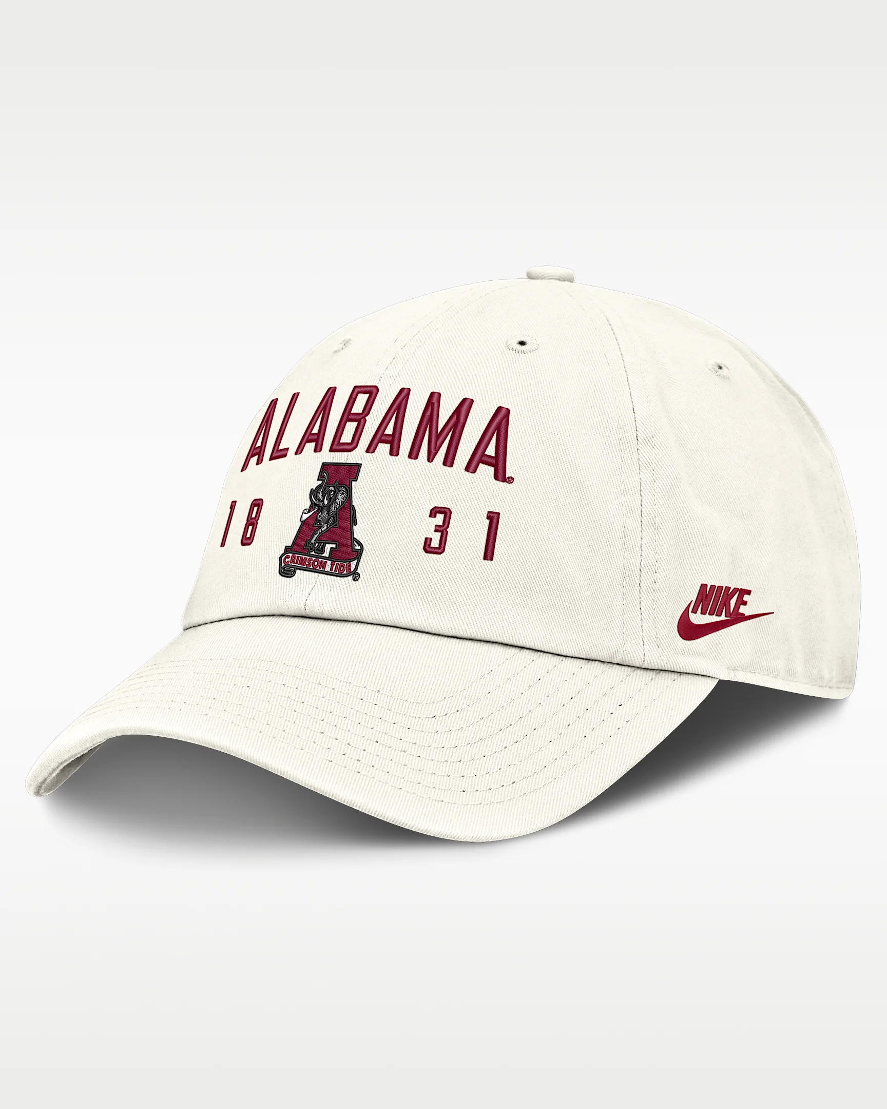 Alabama Natural Club Men's Nike College Adjustable Hat - 1