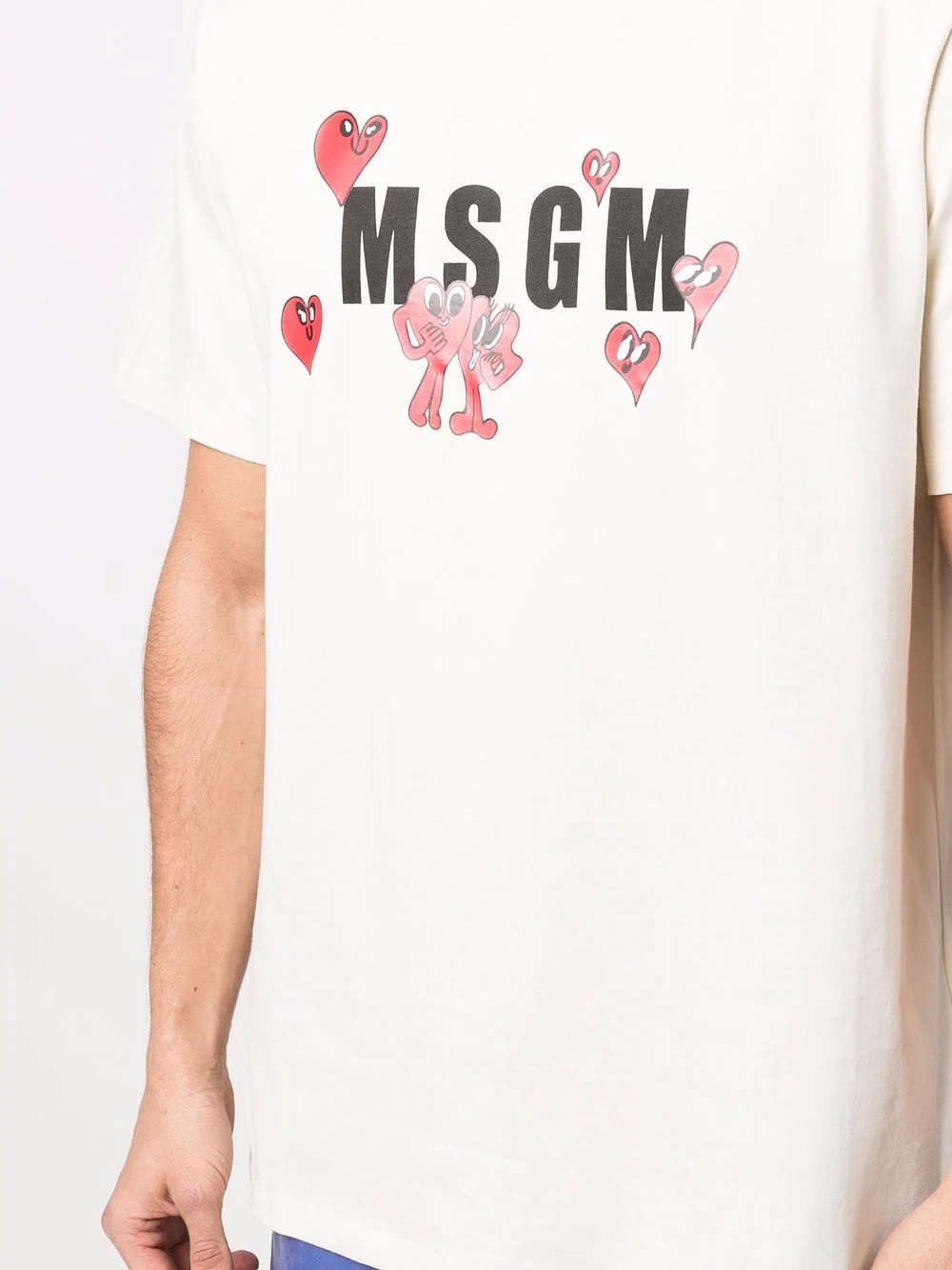 logo heart-print T-shirt - 5