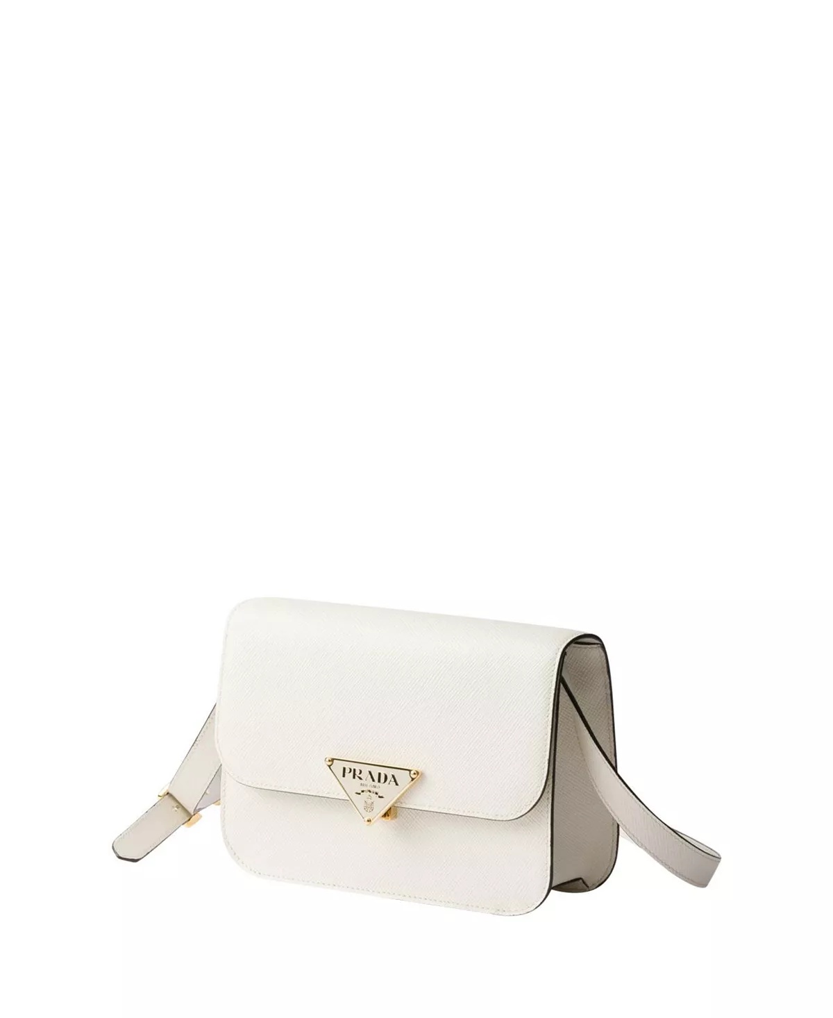 Saffiano Leather Flap Shoulder Bag - 3