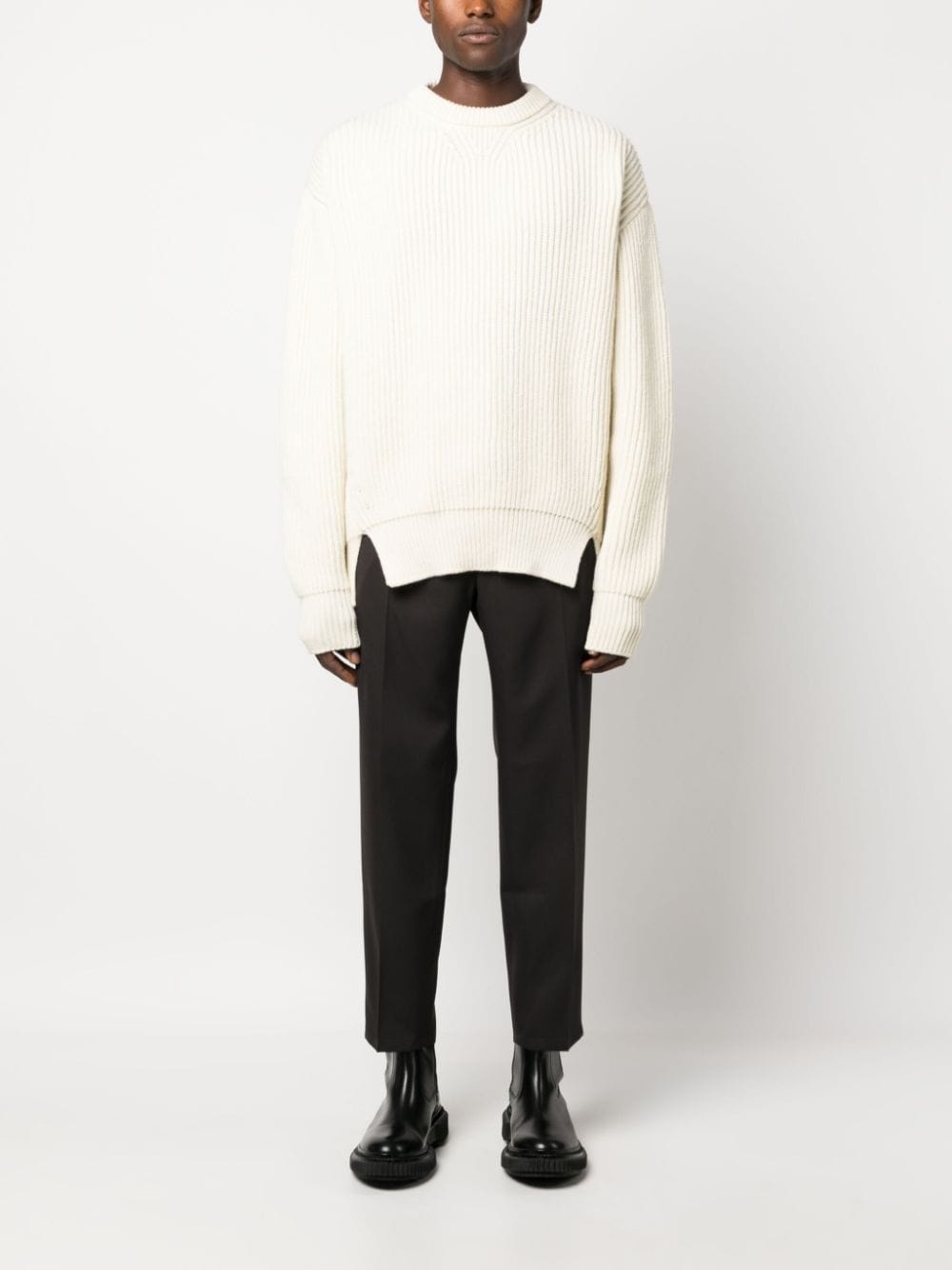 tapered-leg tailored trousers - 2