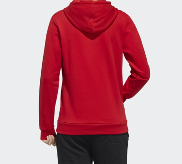 adidas neo M Ce 6S Hdy Side Stripe Knit Sports Pullover Red FU1070 - 4