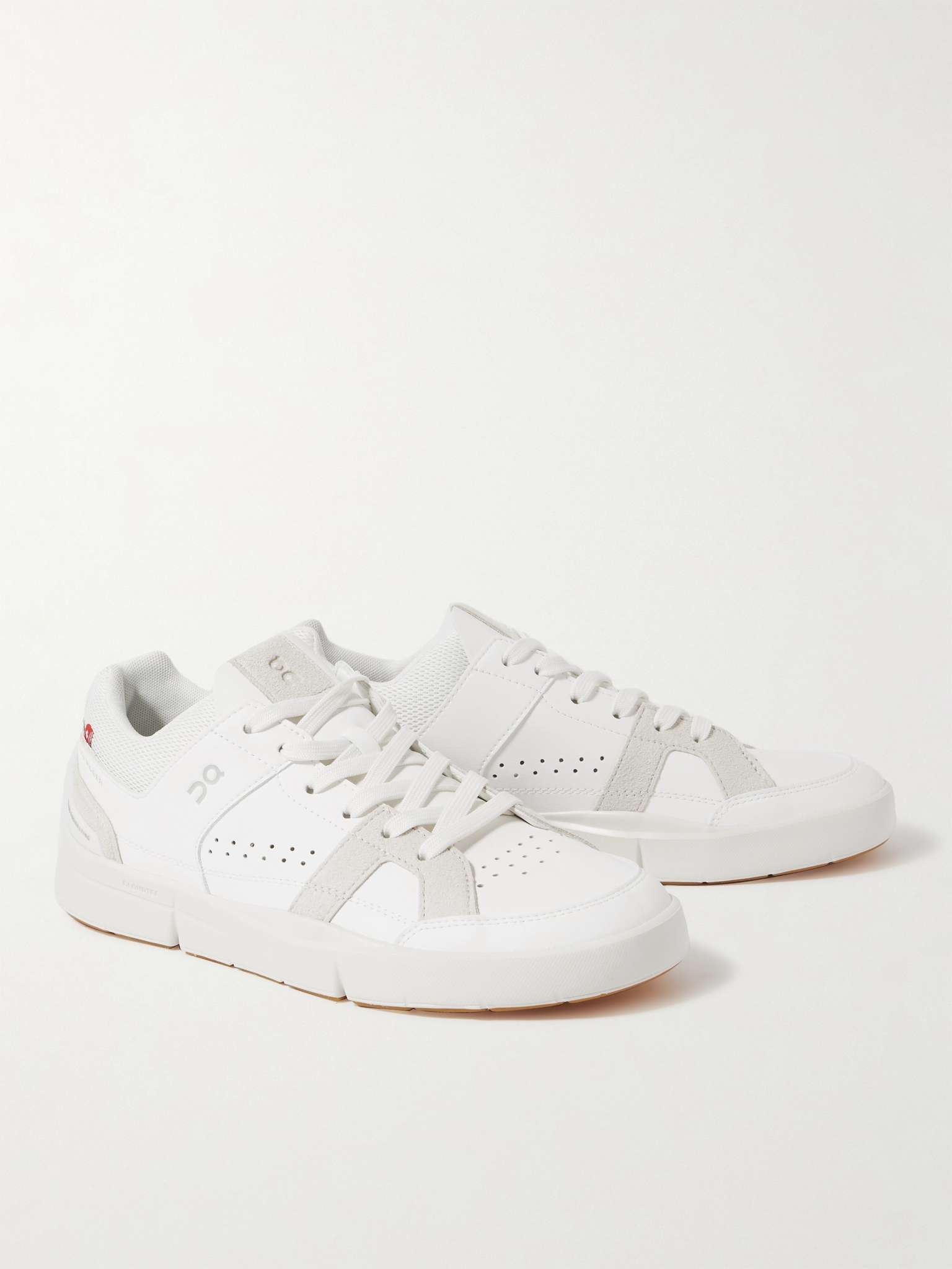 The Roger Clubhouse Faux Suede and Mesh-Trimmed Faux Leather Sneakers - 3