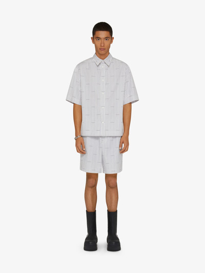 Givenchy GIVENCHY BERMUDA SHORTS IN POPLIN WITH STRIPES outlook