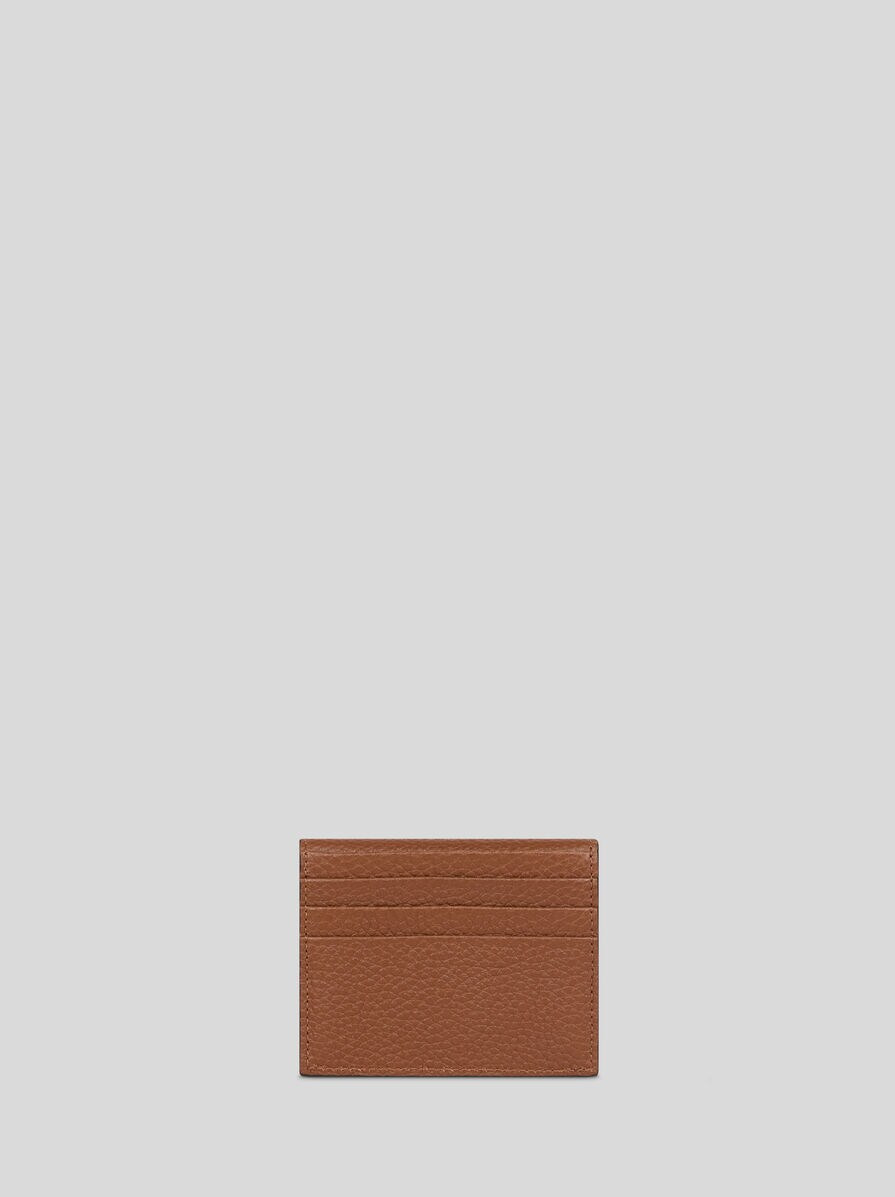 PONY CARD HOLDER IN TUMBLED LEATHER - 2