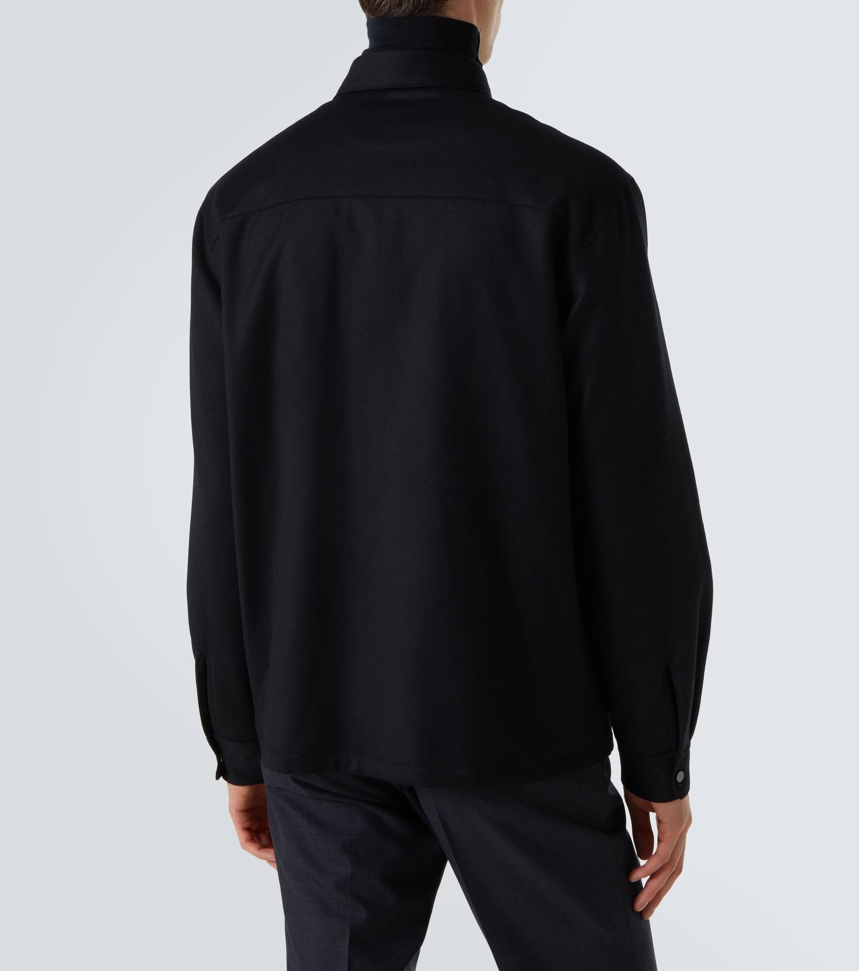 Technical wool overshirt - 4