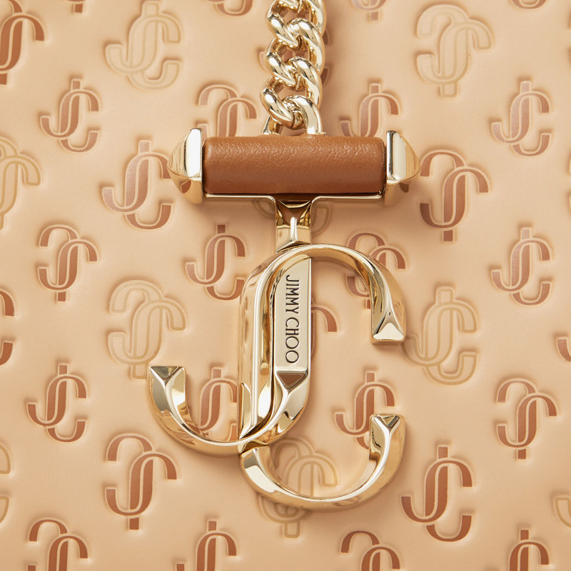 Varenne Hobo S
Caramel Calf Leather and JC Monogram Pattern Hobo Handbag 6