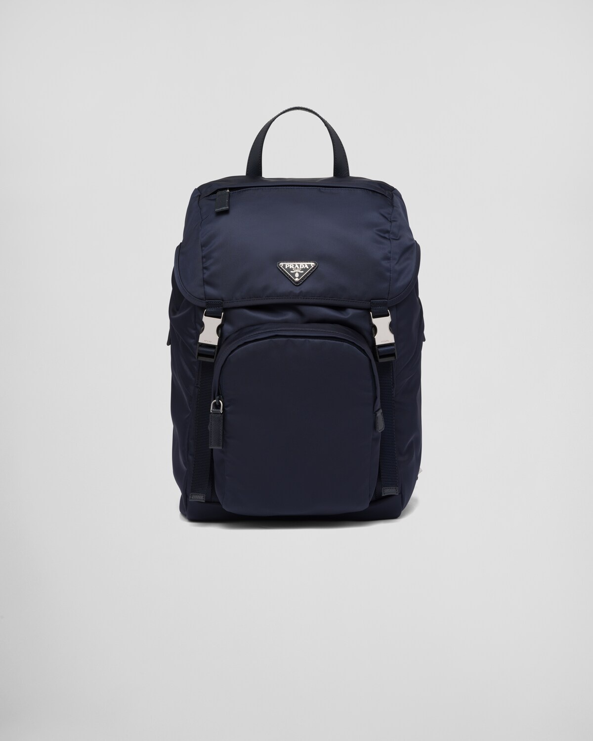 Re-Nylon and Saffiano leather backpack - 1