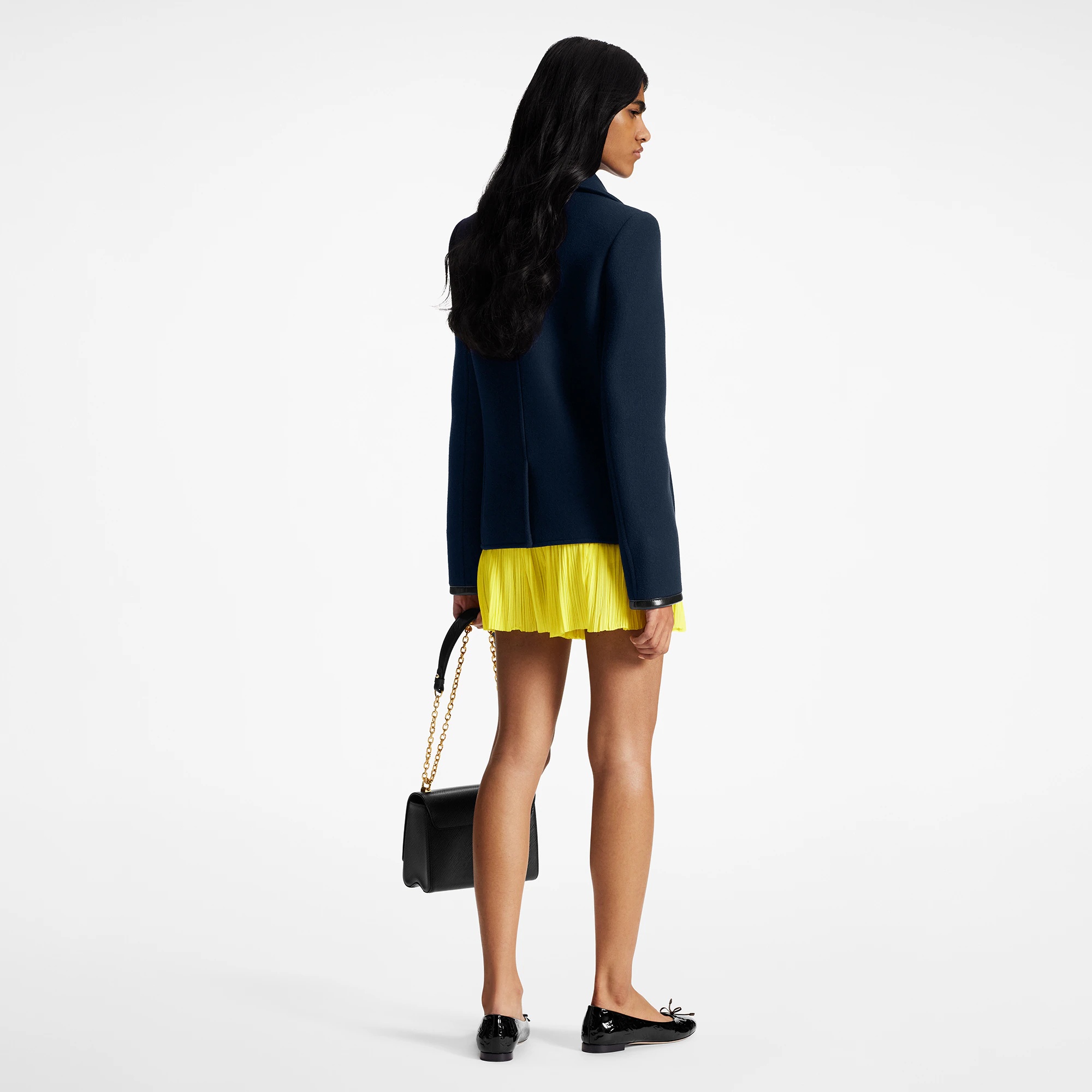 Anchor Button Lapel Coat - 3
