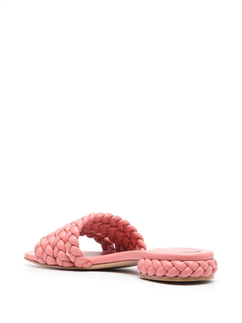 braided-leather flat sandals - 3