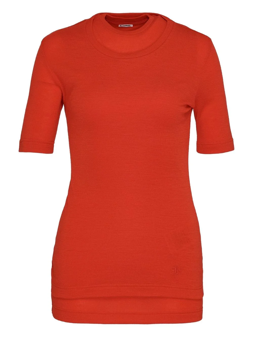 layered short-sleeve top - 1