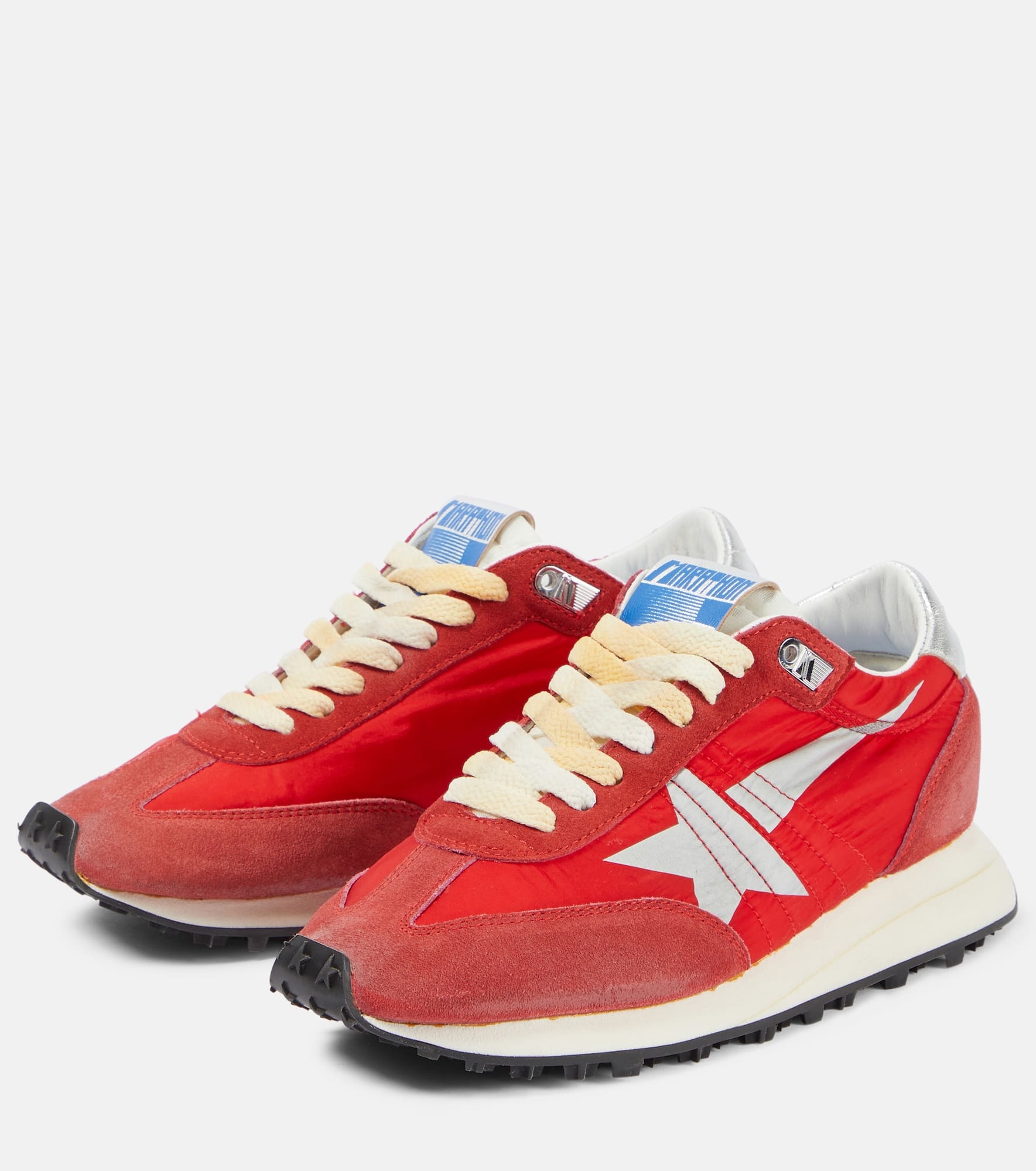 Marathon suede-trimmed sneakers - 5