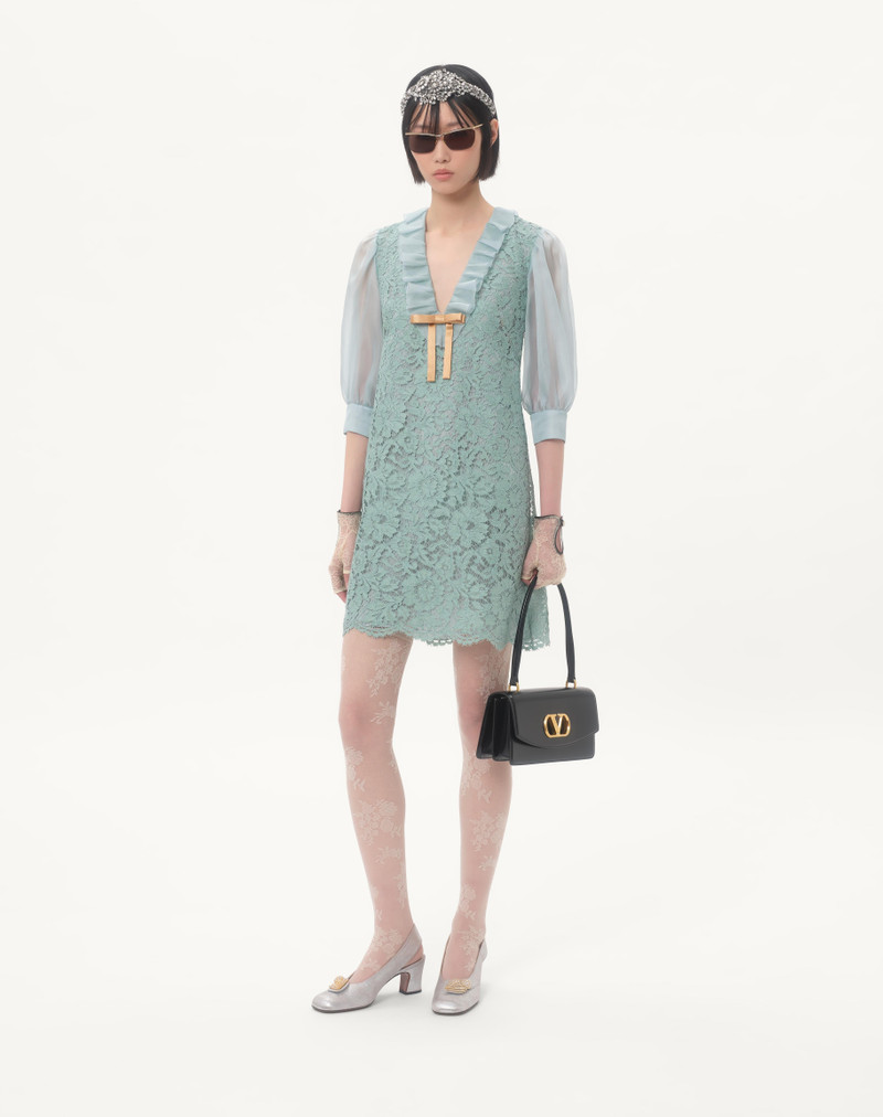 Valentino SHORT DRESS IN HEAVY LACE outlook
