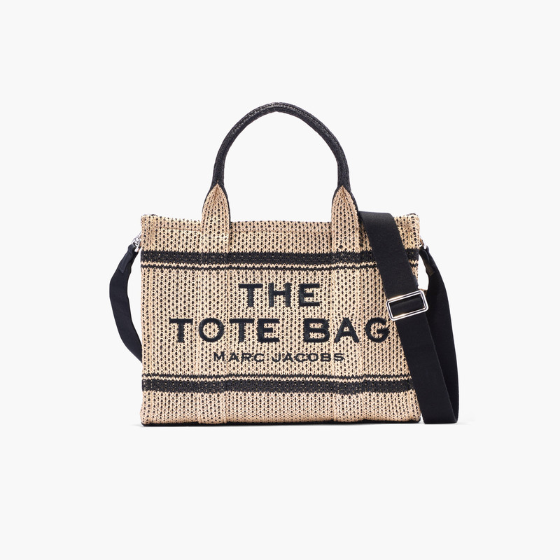 THE STRAW JACQUARD MEDIUM TOTE BAG - 1