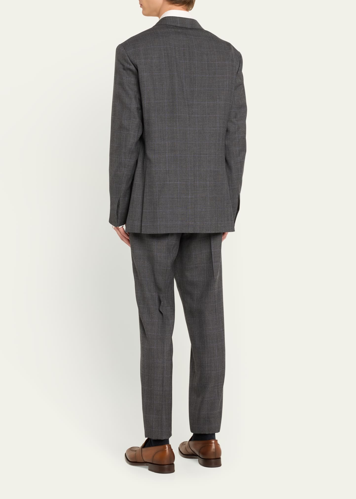 Men's Kent Hand-Tailored Glen Plaid Suit - 3