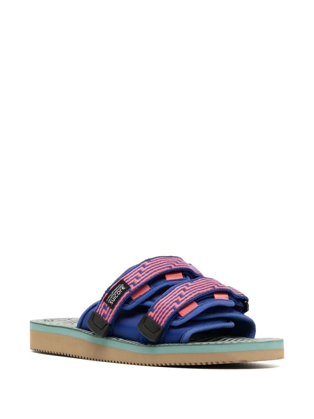 MOTO jacquard touch-strap sandals - 2