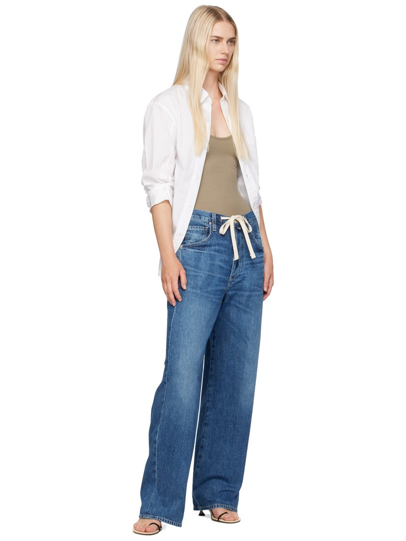 Citizens of Humanity Indigo Brynn Drawstring Jeans outlook