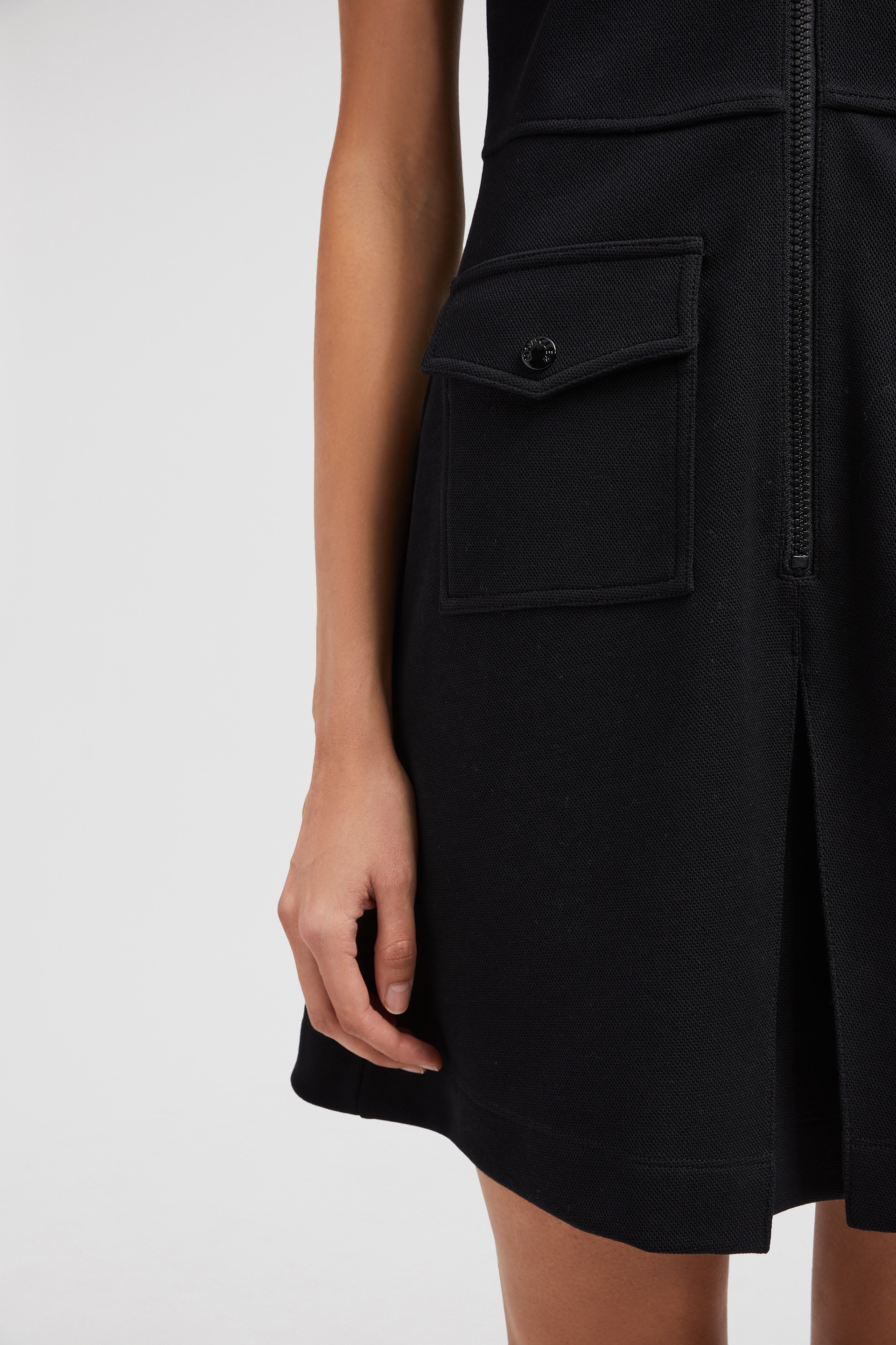 Piquet Half-Zip Polo Dress - 6
