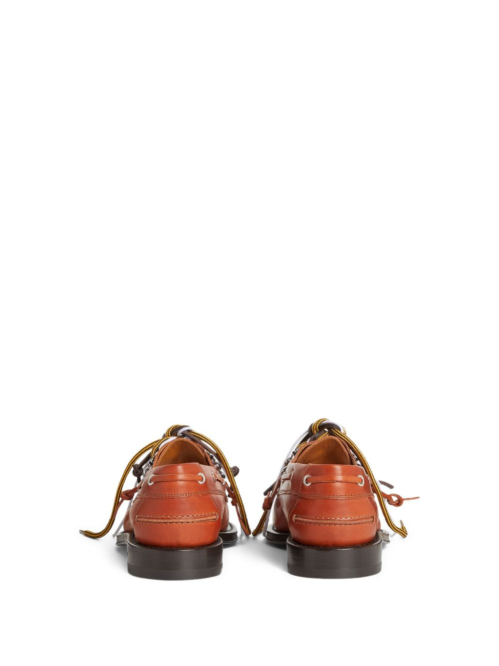 x Magliano leather boat shoes - 3