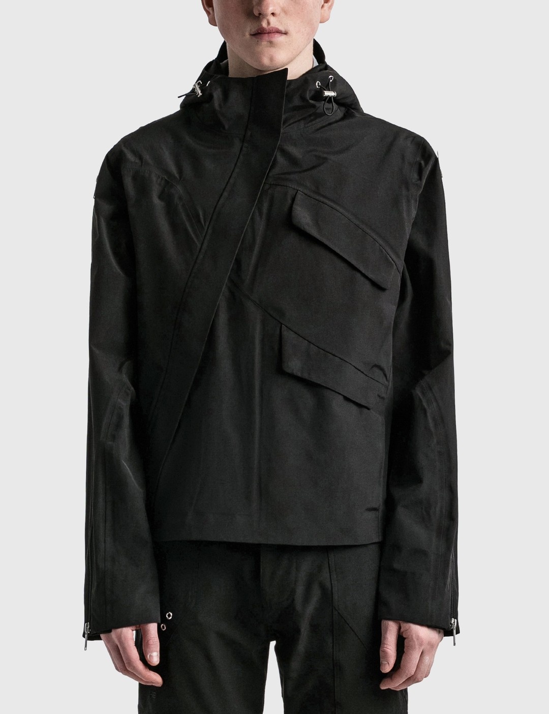 DIAGONAL ZIP TECHNICAL JACKET - 3