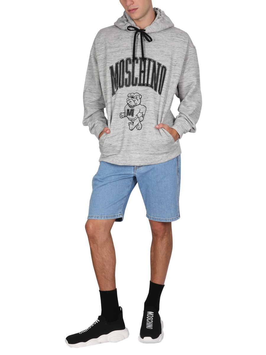 Moschino Men Sweatshirt With Logo Print - 2