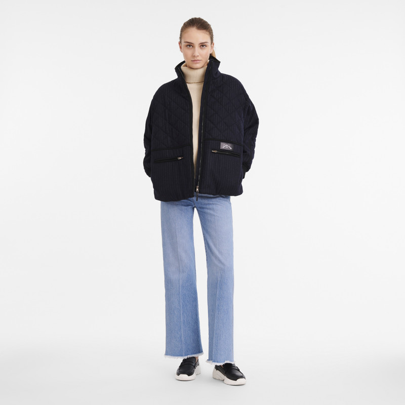 Longchamp Fall-Winter 2023 Collection Parka Navy - OTHER outlook