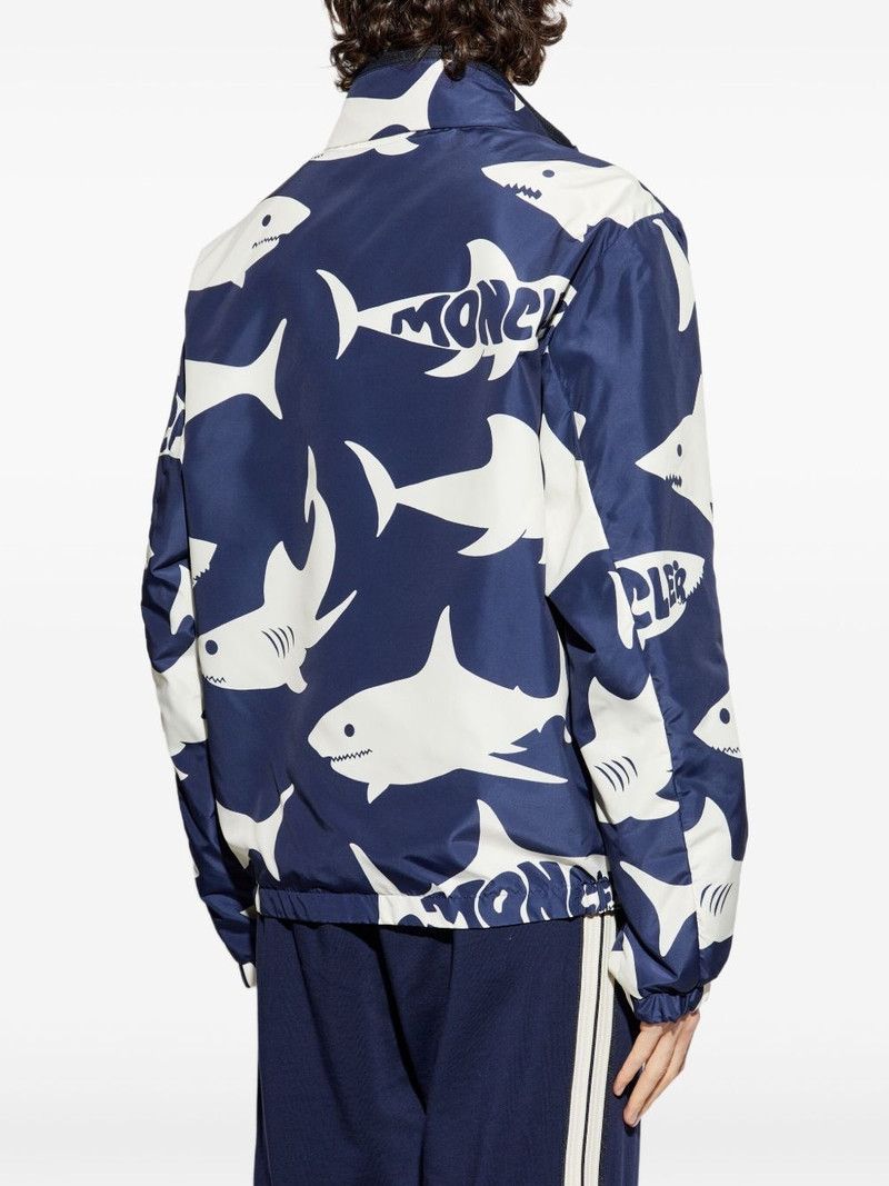 Shark-print bomber jacket 4