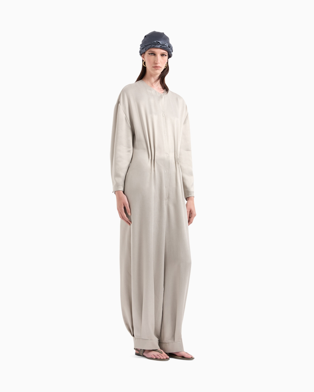 VISCOSE AND CUPRO JUMPSUIT - 4