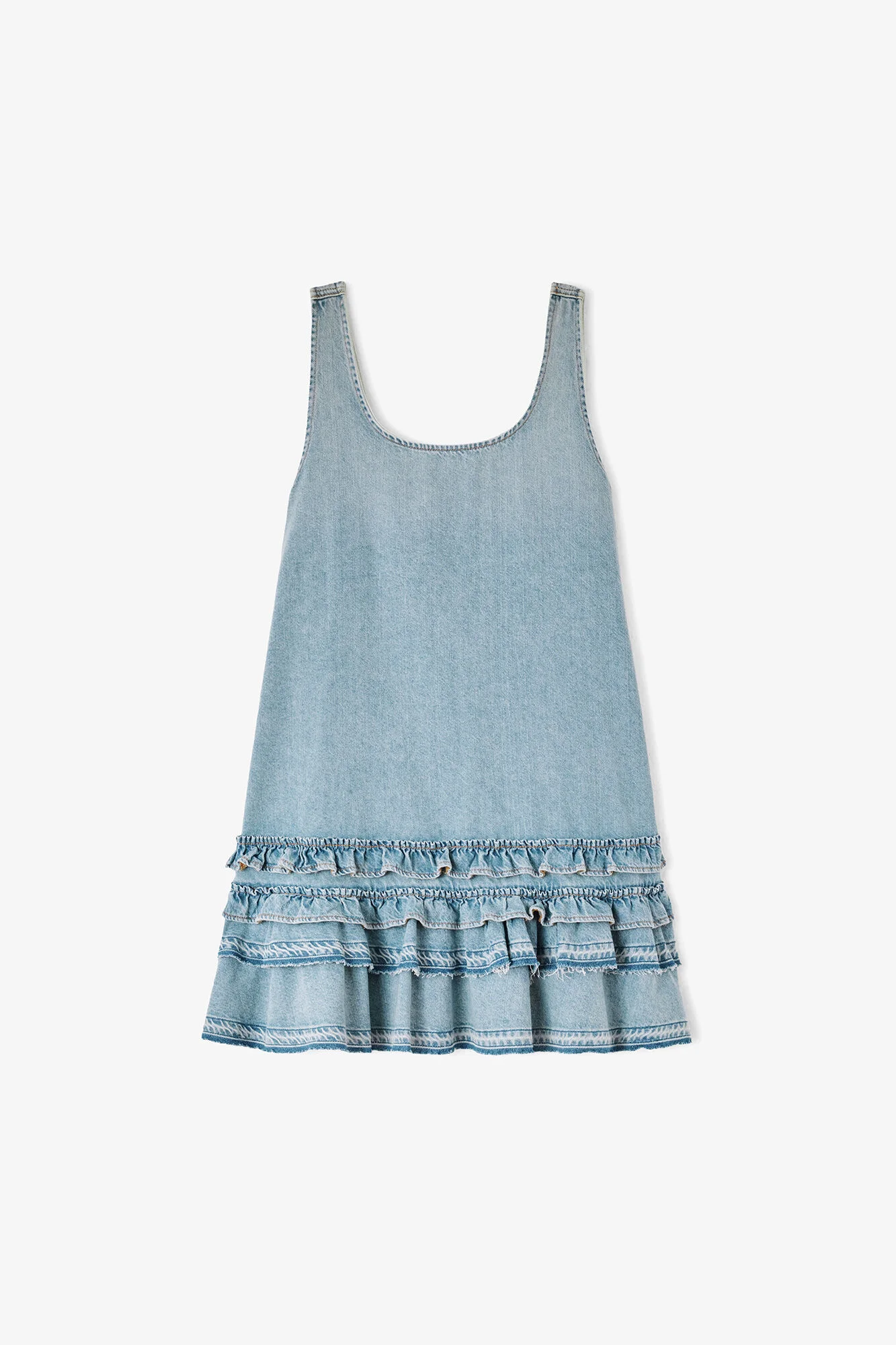 DRESS IN LIGHTWEIGHT DENIM - 1