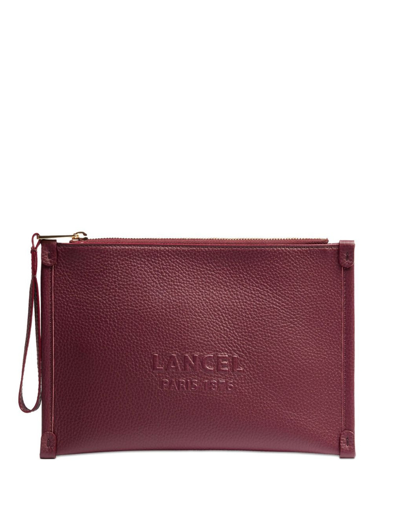 Jour embossed-logo clutch bag 1