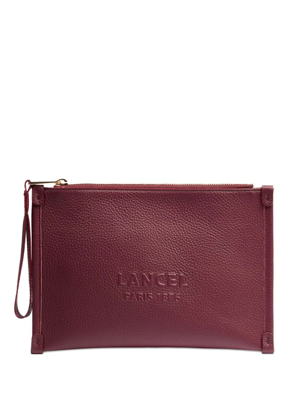 Jour embossed-logo clutch bag - 1