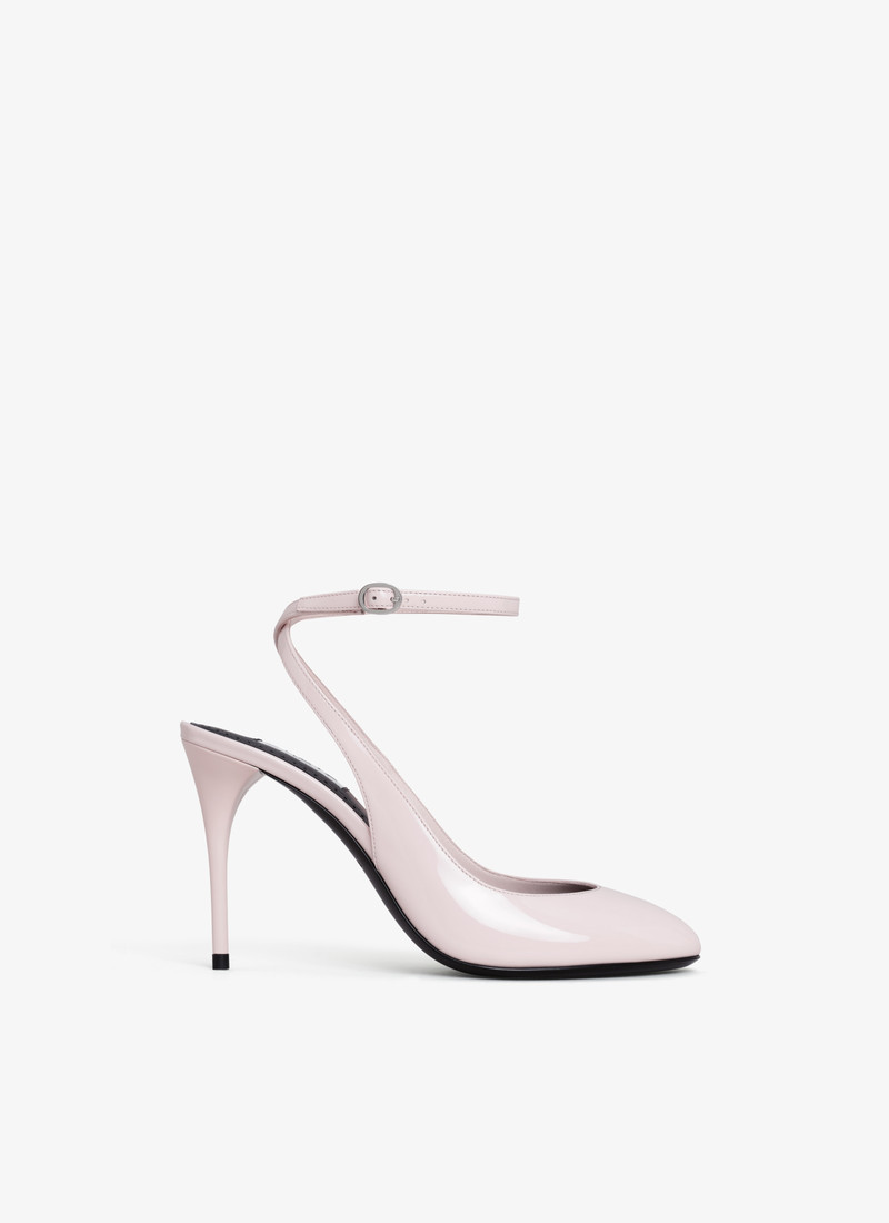 DECOLLETE SLINGBACKS IN PATENT CALFSKIN - 1