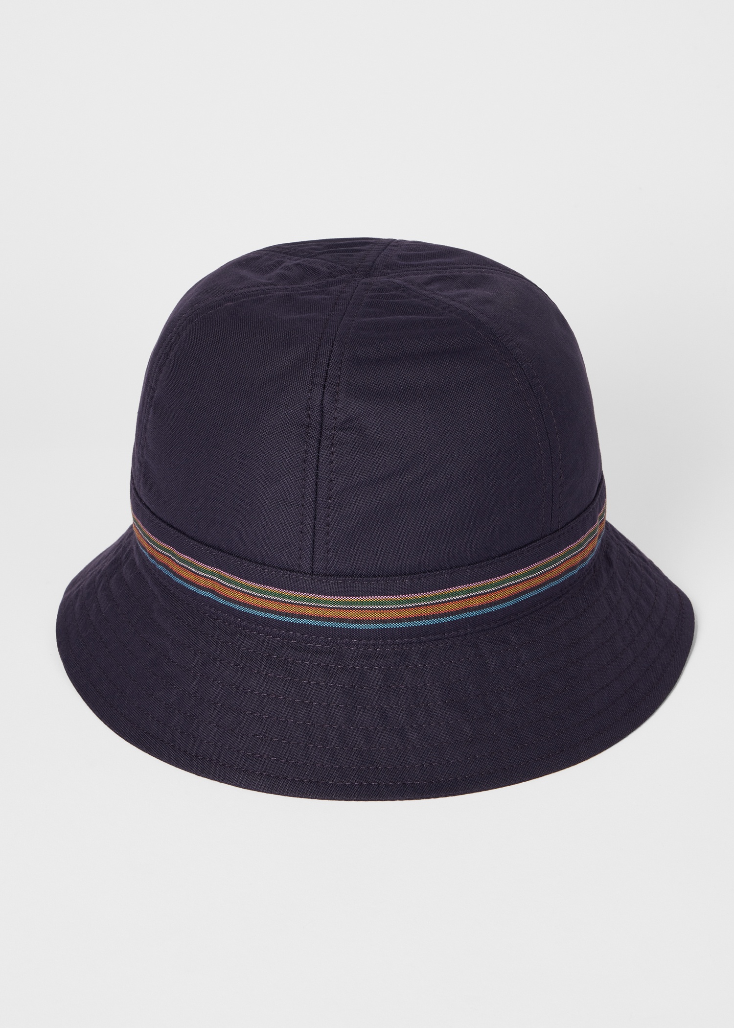 Navy 'Signature Stripe' Band Bucket Hat - 3