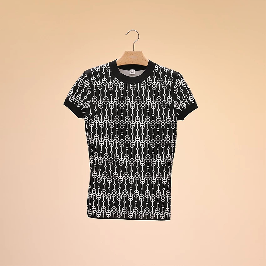 "Cliquetis" short-sleeve sweater - 4
