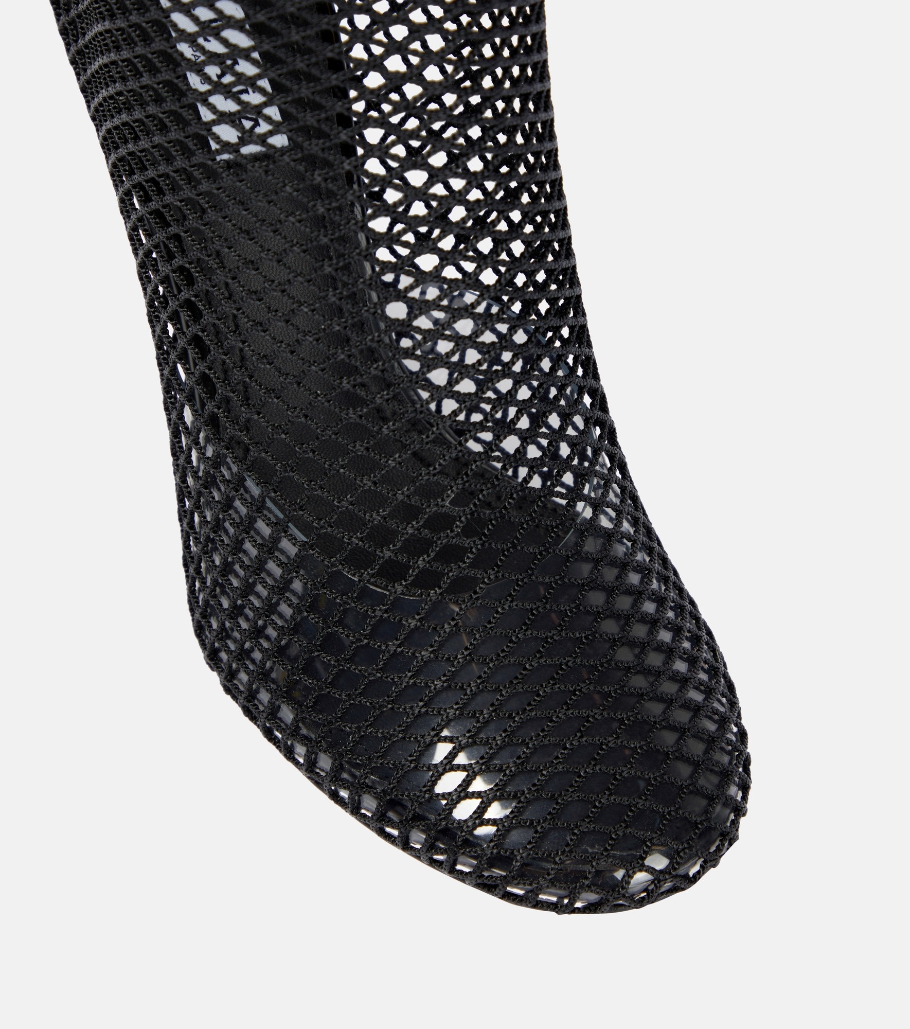La Cage mesh and PU wedge ankle boots - 6