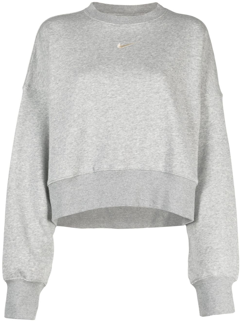 logo-embroidered sweatshirt - 1