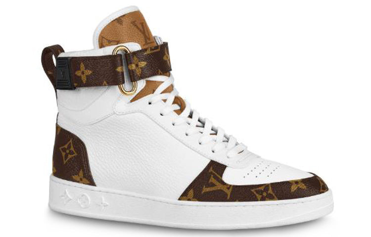 (WMNS) LOUIS VUITTON LV Boombox High-Top Sneakers White 1A87Q2 - 2