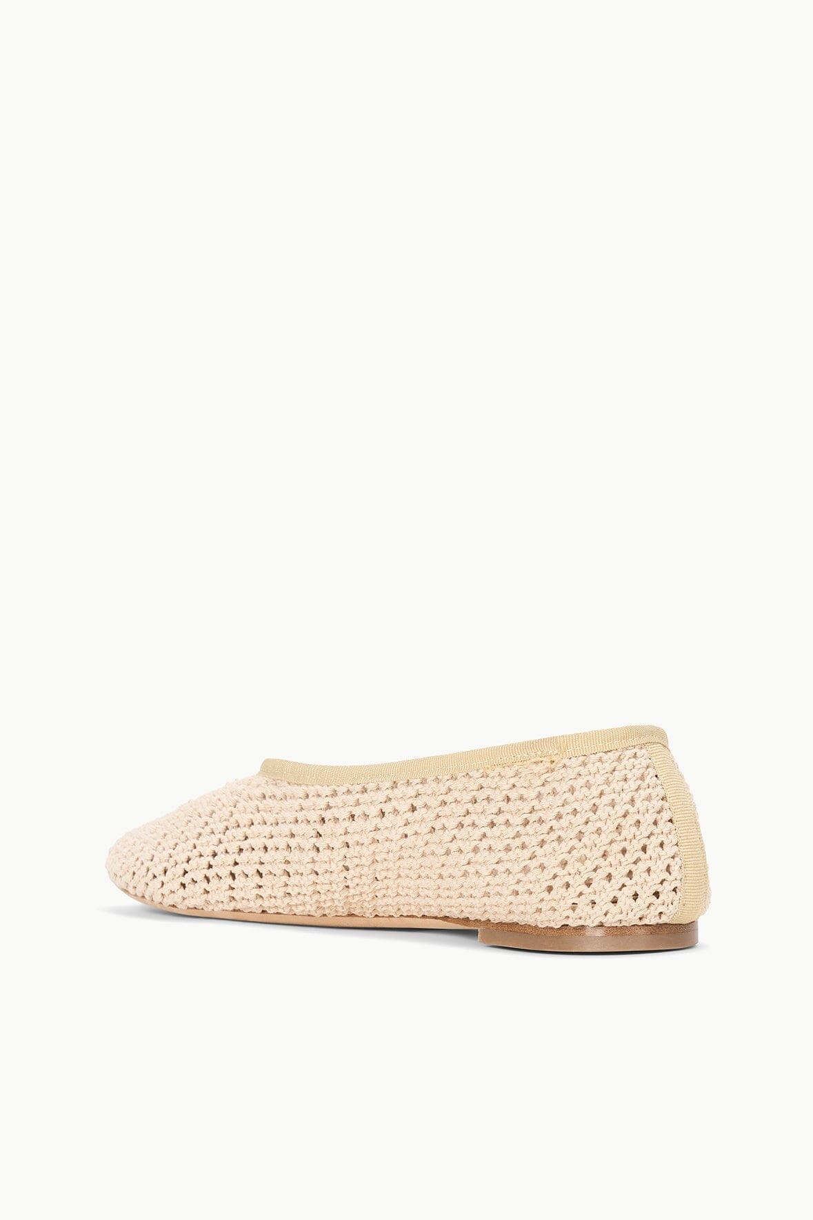 STAUD ALBA BALLET FLAT CREAM CROCHET - 5