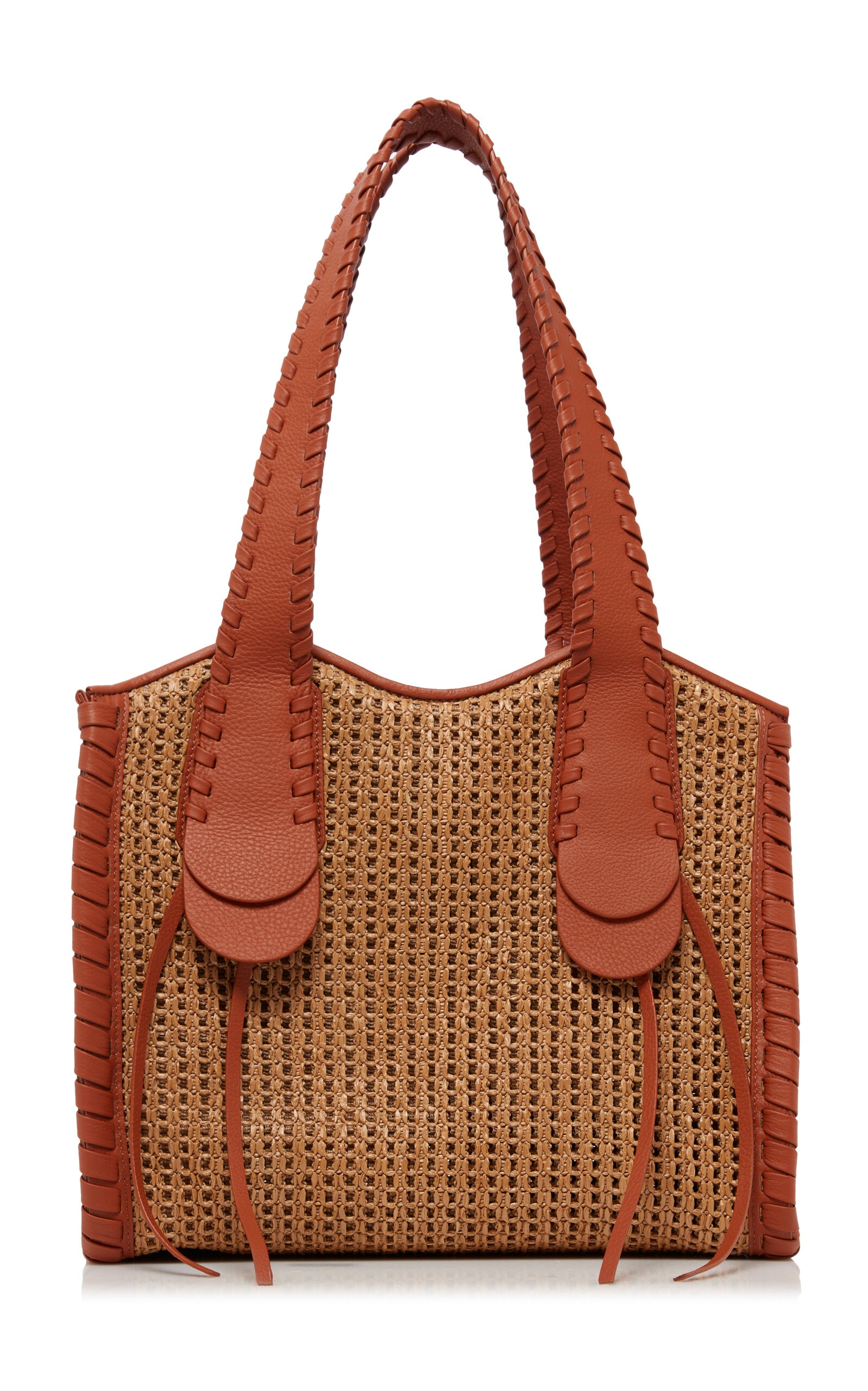 Mony Raffia Tote Bag brown - 1