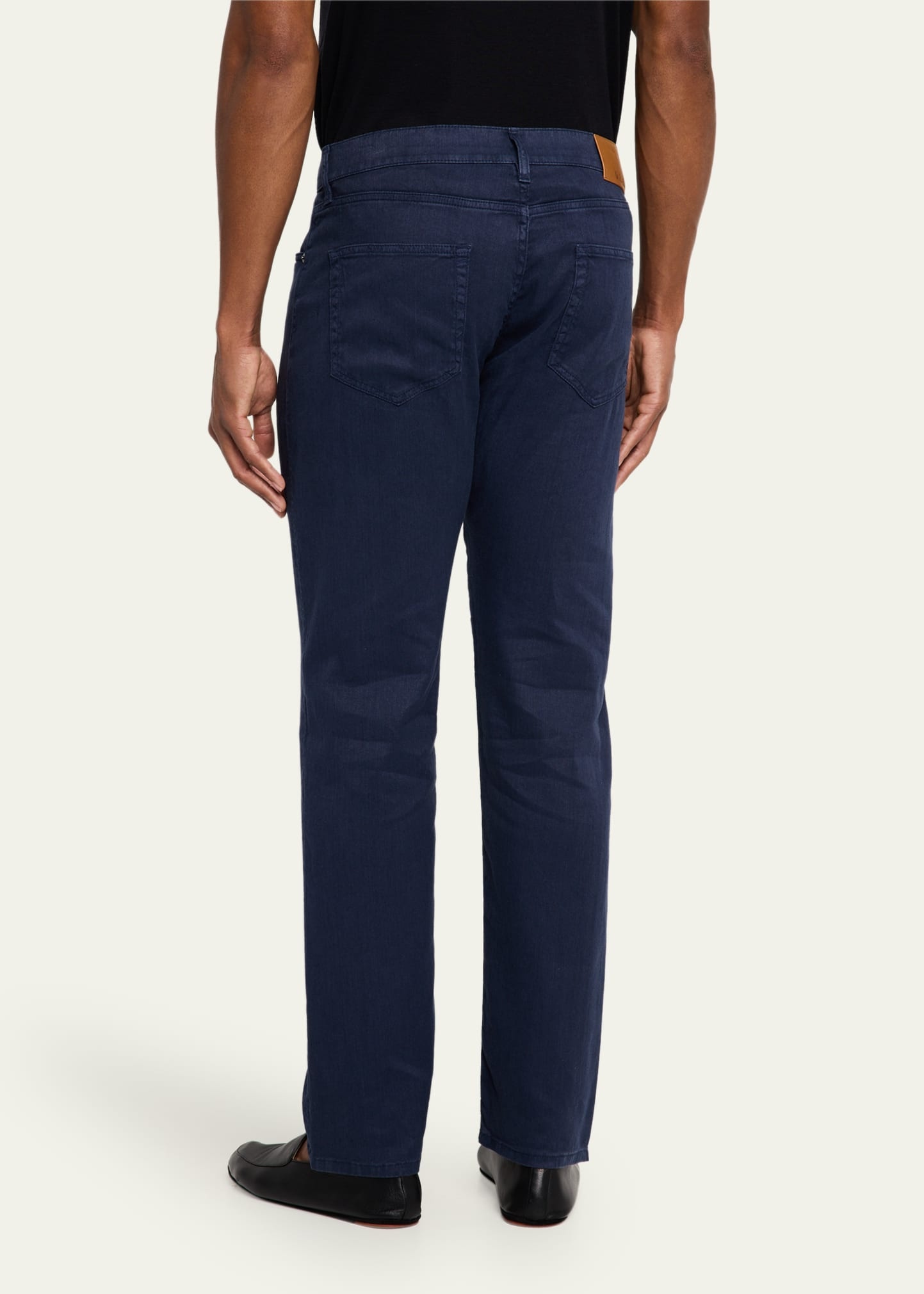 Men's Quarona Linen and Cotton Stretch Five-Pocket Pants - 2