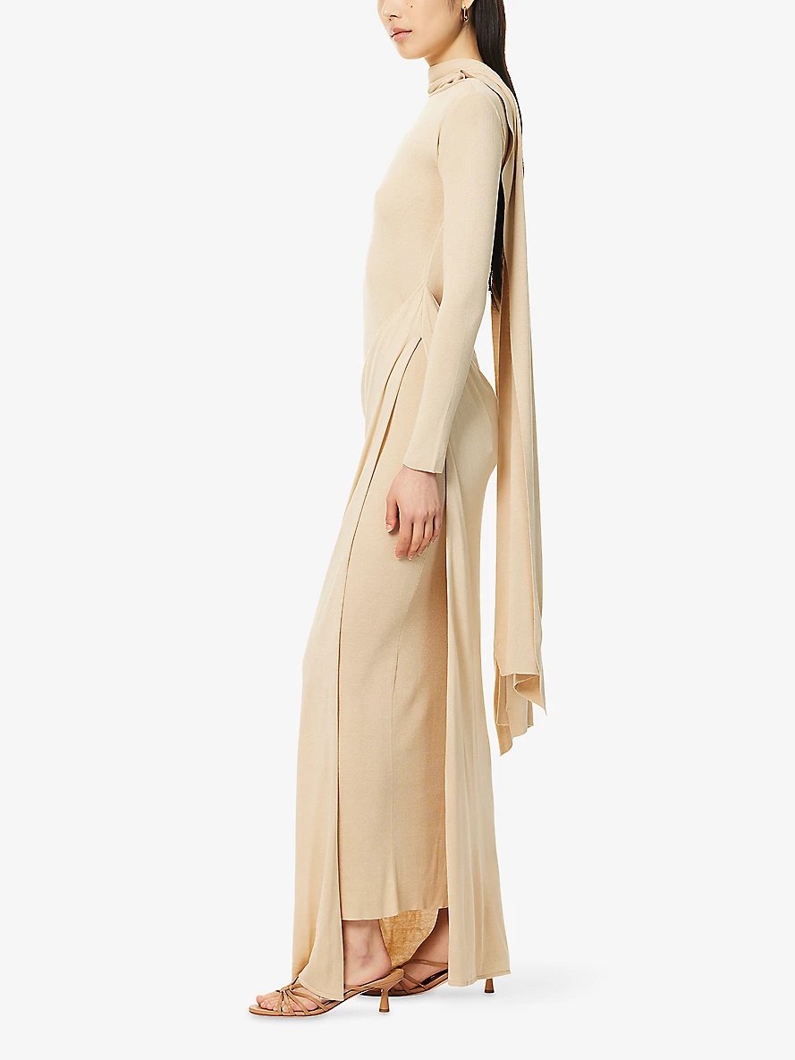 Vire Scarf Knit Maxi Dress - 3