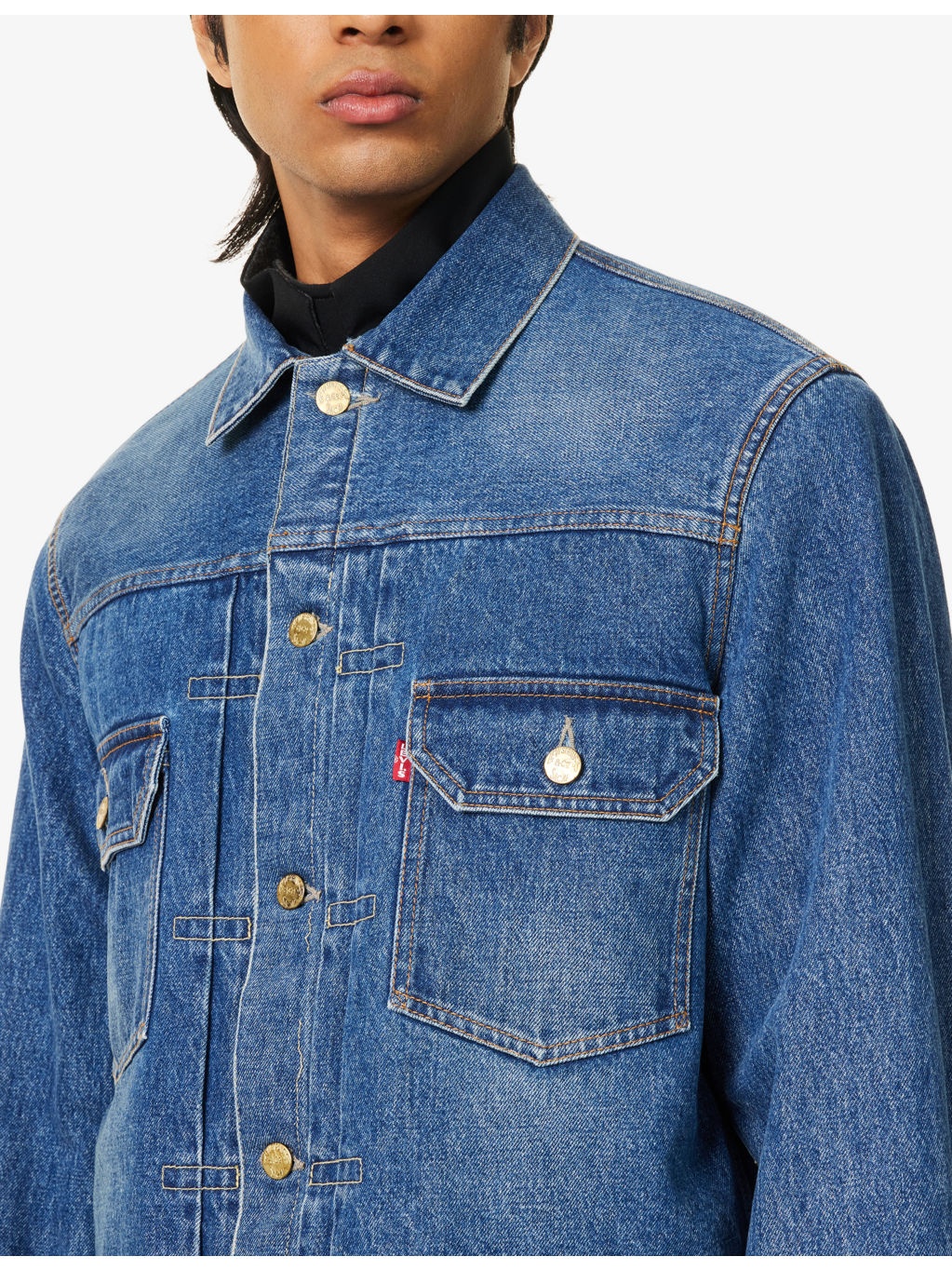 Sacai X Levi's Reversible Denim Jacket - 6
