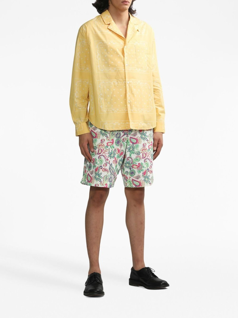 JACQUEMUS Le short Pingo paisley-print shorts outlook