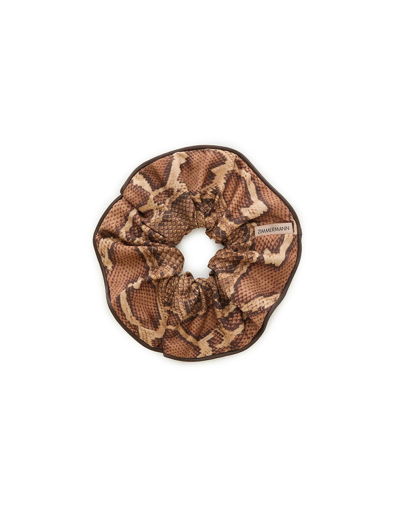 PRINTED SILK SCRUNCHIE 1