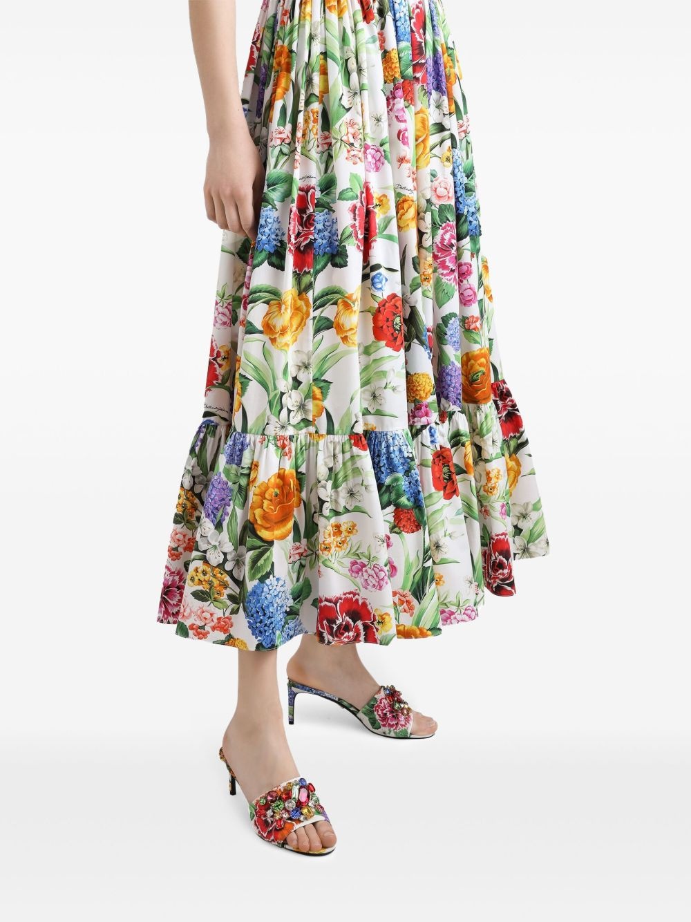 floral-print maxi dress - 4